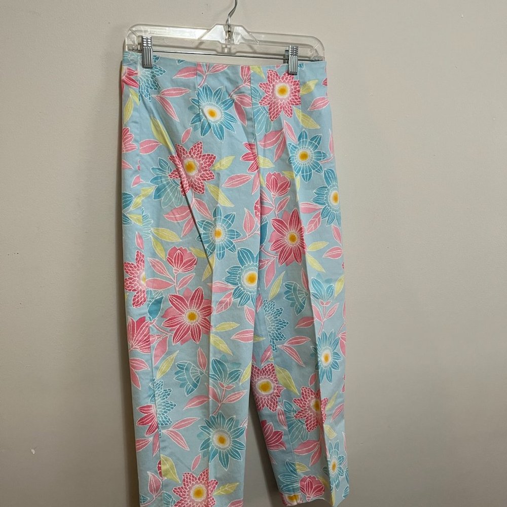 Talbots floral print 3/4 pants Sz8